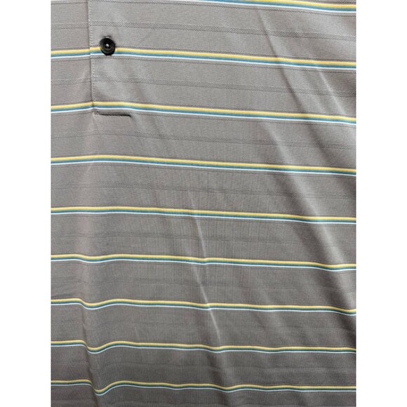 Adidas Clima Cool Striped Polo Golf Casual Size XL - Picture 3 of 12